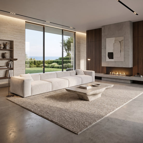 Eleanor Modular Velvet Sofa | Pearl