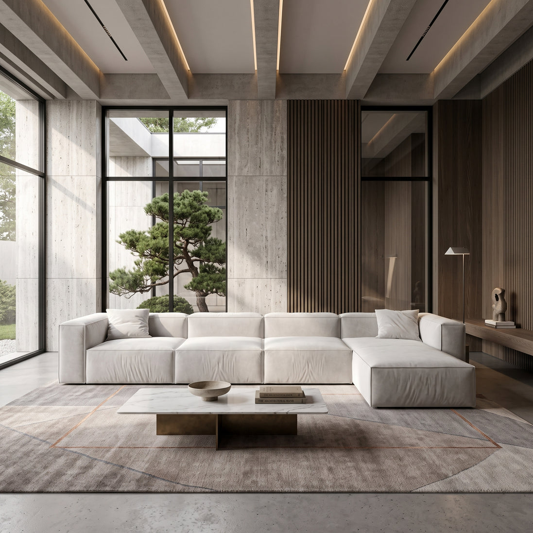Eleanor Modular Velvet Sofa | Pearl