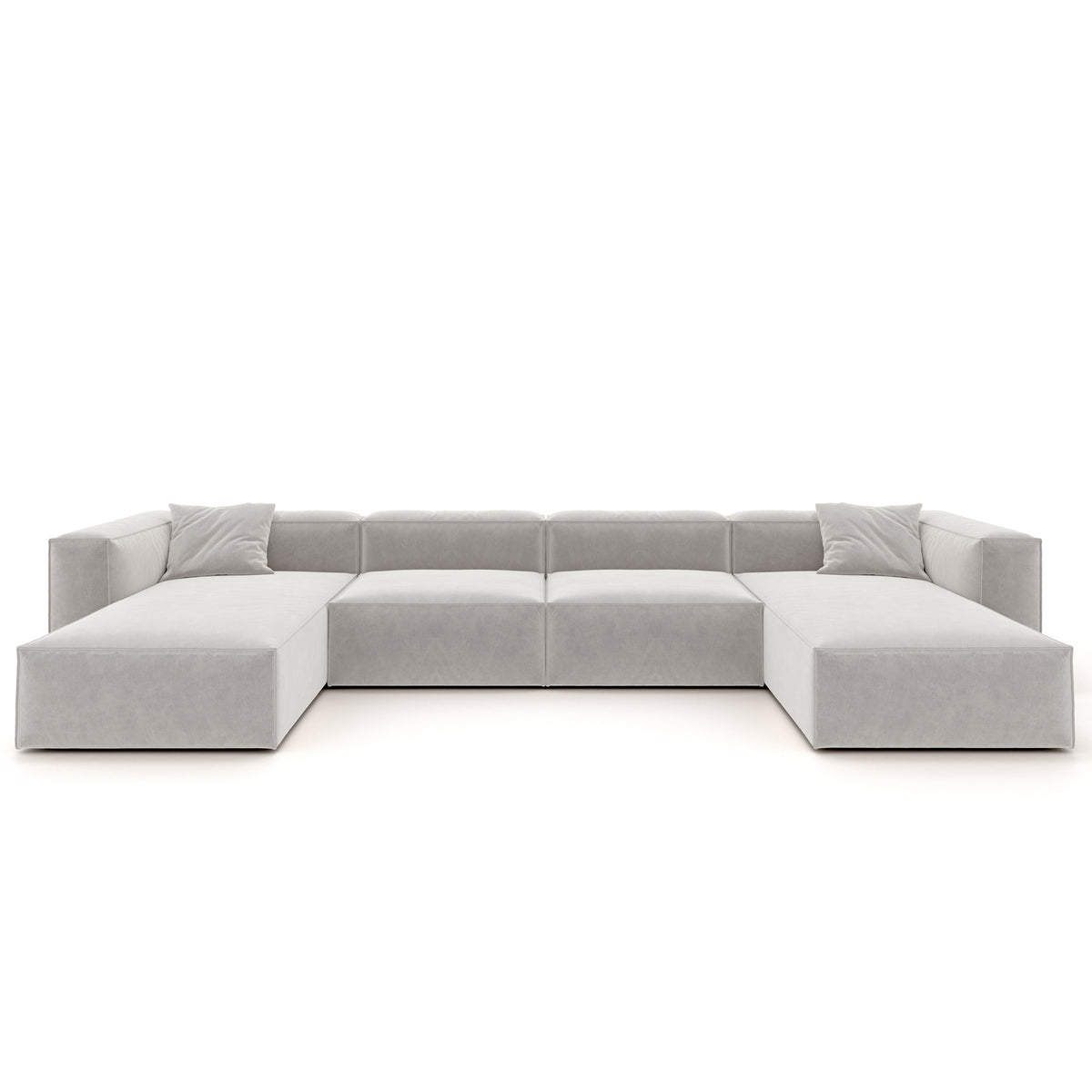 Eleanor Modular Velvet Sofa | Pearl