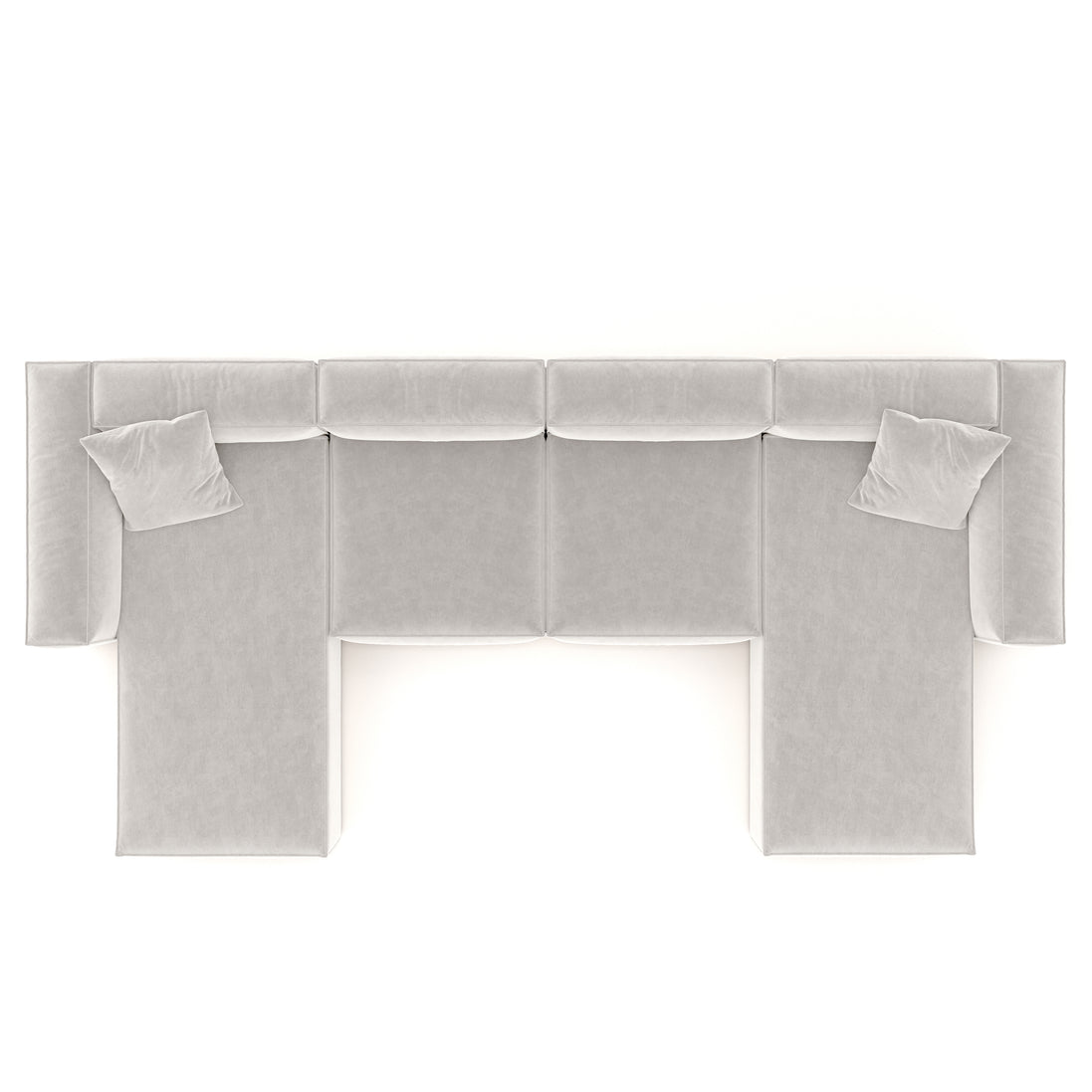 Eleanor Modular Velvet Sofa | Pearl