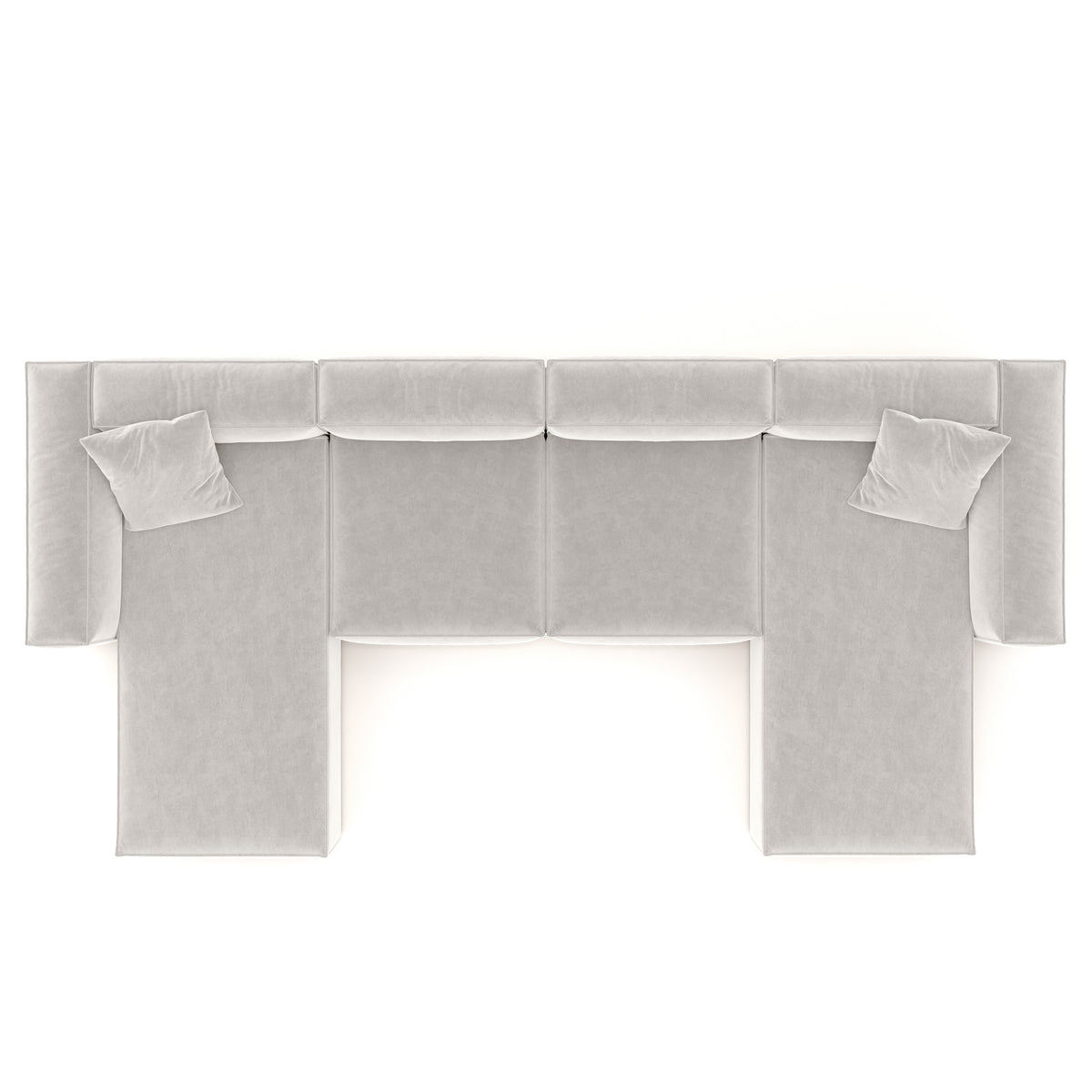 Eleanor Modular Velvet Sofa | Pearl