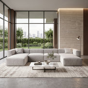 Eleanor Modular Velvet Sofa | Pearl