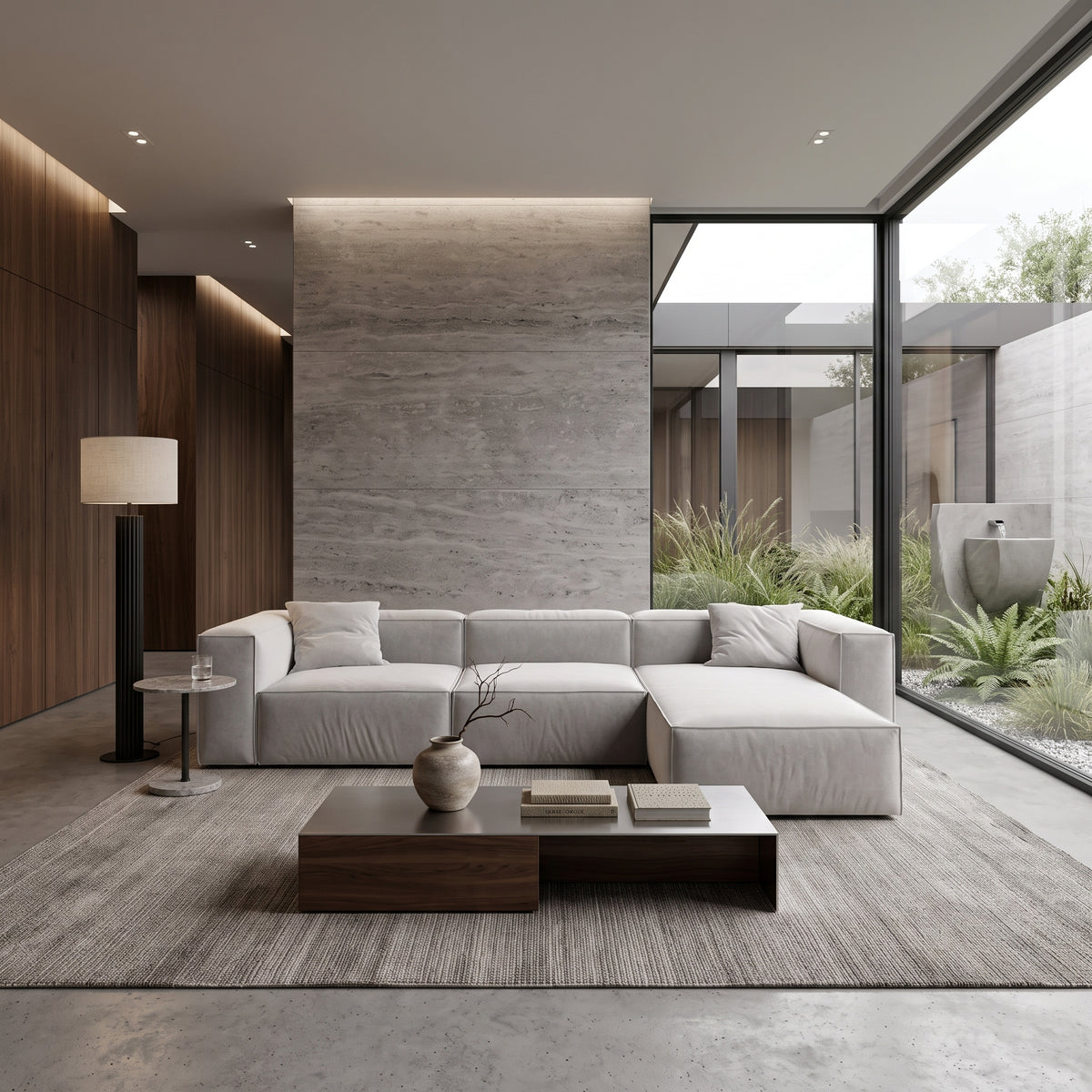 Eleanor Modular Velvet Sofa | Pearl