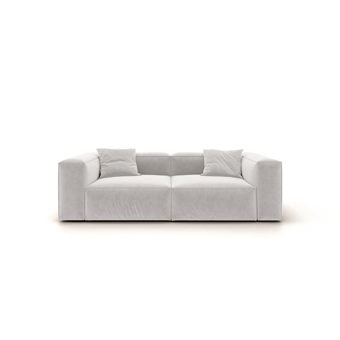 Eleanor Modular Velvet Sofa | Pearl