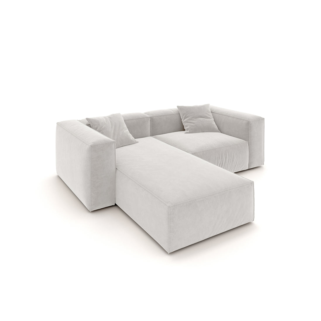 Eleanor Modular Velvet Sofa | Pearl