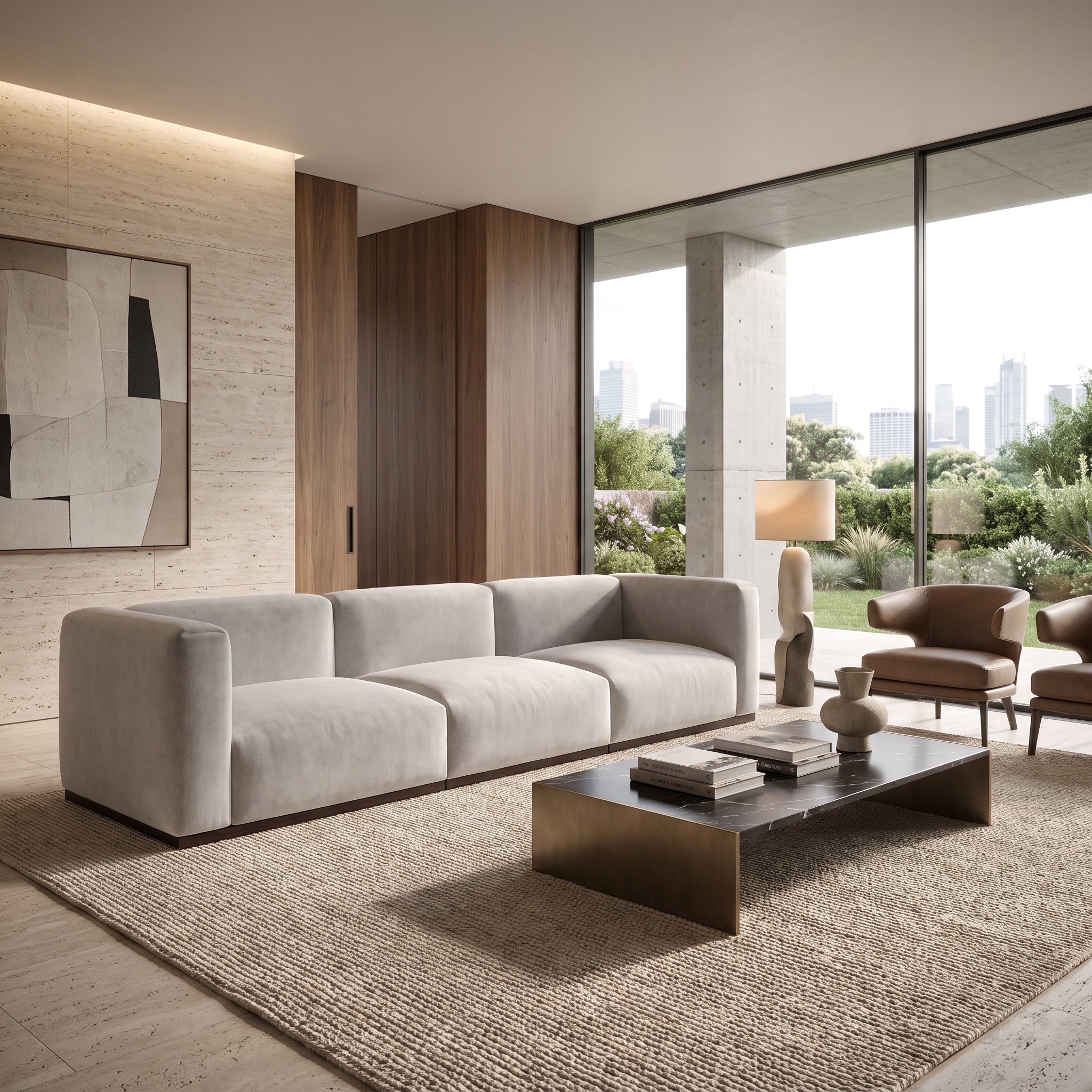Charlotte Modular Sofa-Pearl