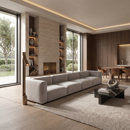 Charlotte Modular Sofa-Pearl