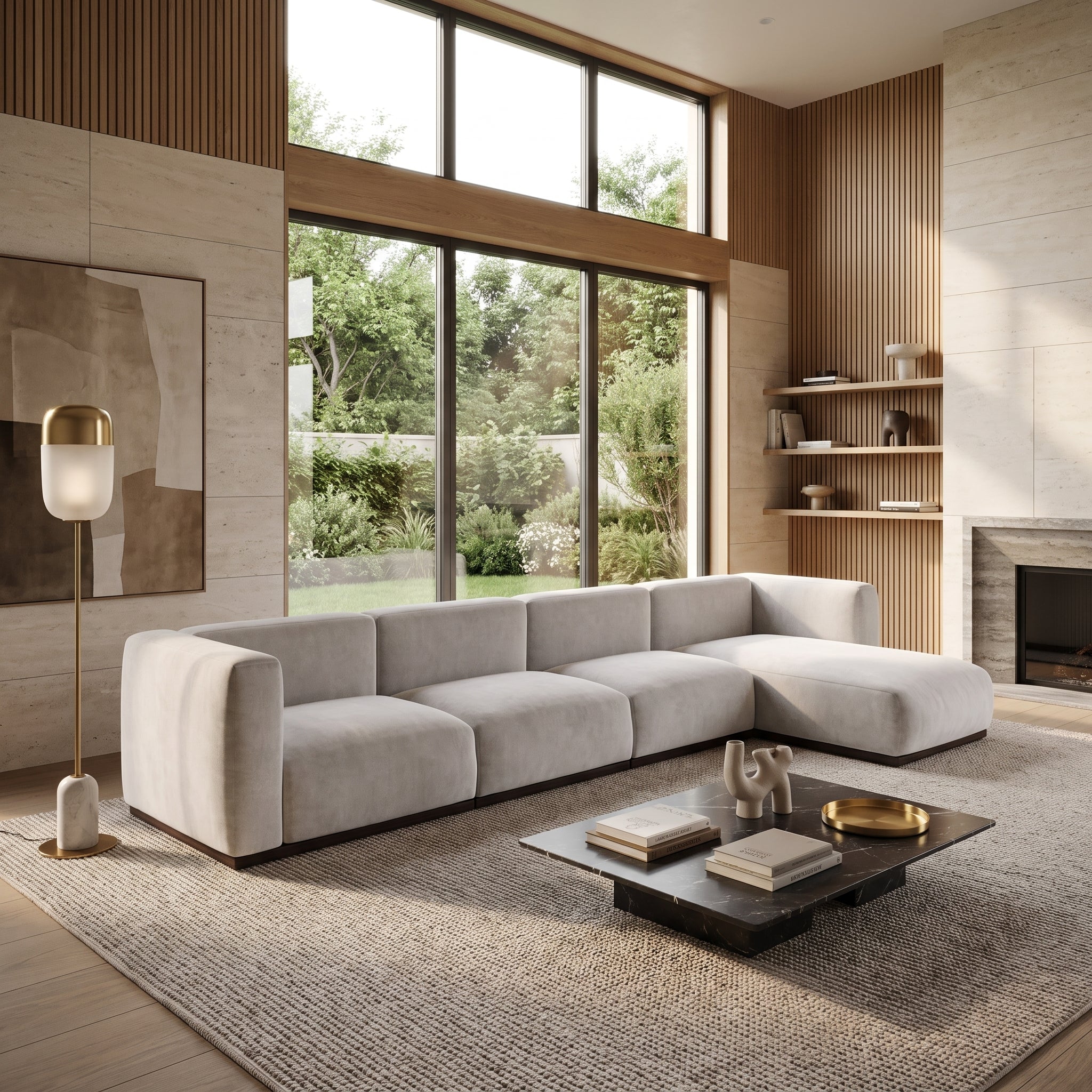 Charlotte Modular Sofa-Pearl